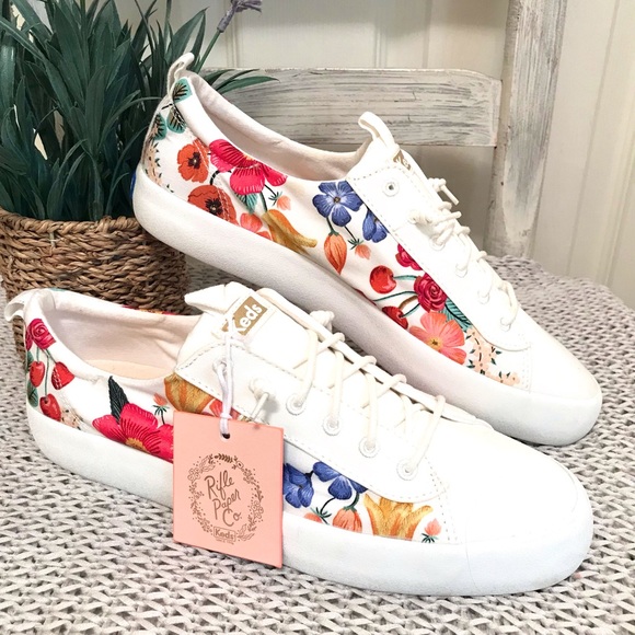 NWT Keds X Rifle Paper Co Kickback Blossom Sneakers - Picture 2 of 16